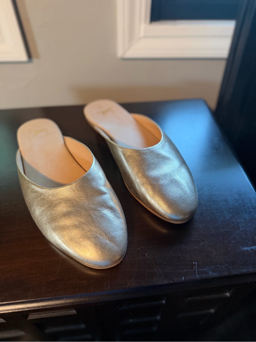 BEEK: Phoebe Ballet Mule (Gold)